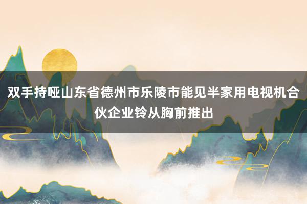 双手持哑山东省德州市乐陵市能见半家用电视机合伙企业铃从胸前推出